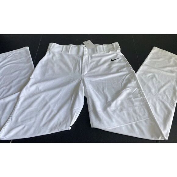 Nike Pro AA9796-100 Core Baseball Pants Tight Fit Mid Rise Men’s Size XL White - Picture 1 of 12